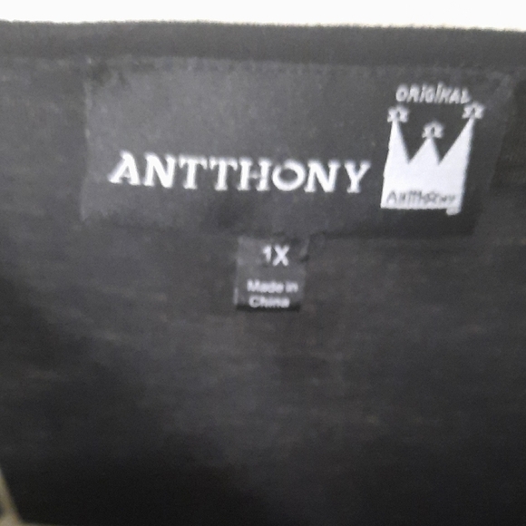 Antthony Black Sequin Blouse - Picture 2 of 6